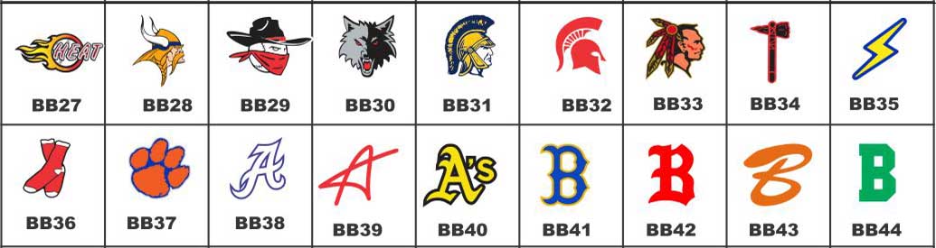 Baseball Helmet Award Decals Set 3